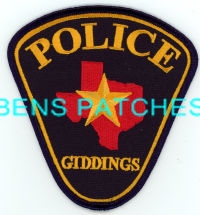 TEXAS,GIDDINGS POLICE 4